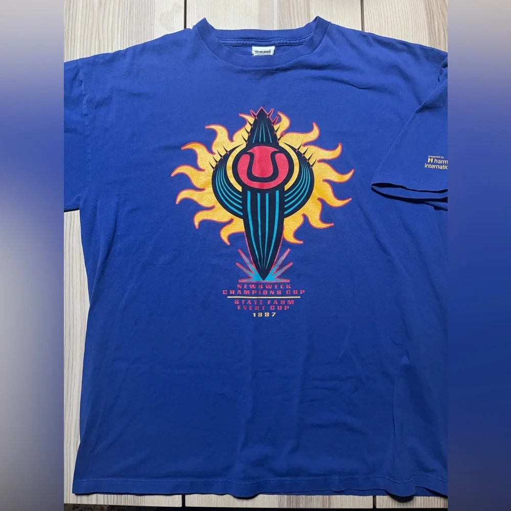 Vintage Adidas Newsweek‎ Championship Cup Tennis Shirt